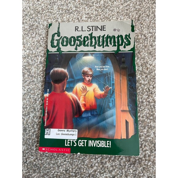 Goosebumps Let's Get Invisible #6 By RL Stine First Edition VTG 1993 - Picture 1 of 7